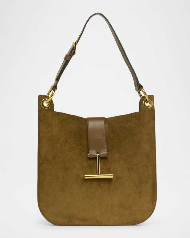 Tara Small Hobo Crossbody in Suede